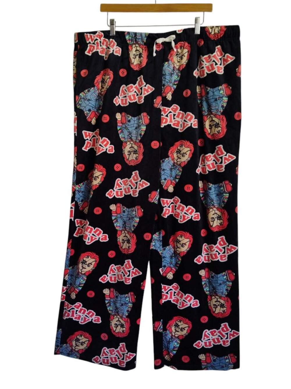 Chucky Wanna Play Mens Lounge Pants Pajama Bottoms Soft Stretch Sz XXL Universal
